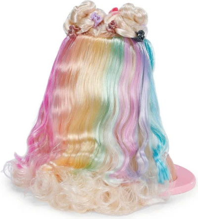 Zapf Creation ZAPF BABY BORN Česací hlava duhová blondýnka stylingový set s doplňky