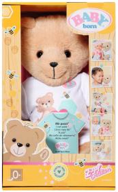 Zapf Creation ZAPF BABY BORN Medvídek bílý obleček set s doplňky pro panenku PLYŠ