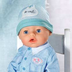 Zapf Creation ZAPF Baby Born overal džínový deluxe obleček pro panenku mininko 43cm