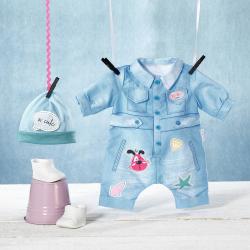 Zapf Creation ZAPF Baby Born overal džínový deluxe obleček pro panenku mininko 43cm