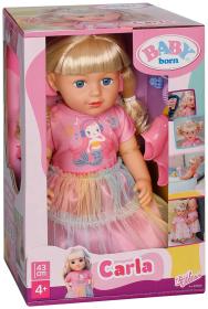 Zapf Creation ZAPF BABY BORN Panenka Carla 43cm set s kadeřnickými doplňky