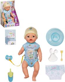 Zapf Creation ZAPF BABY BORN Little Panenka chlapeček 36cm miminko s funkcemi s doplňky
