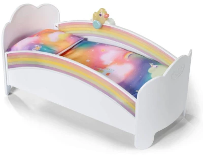 Zapf Creation ZAPF BABY BORN Postýlka duhová pro panenku na baterie Světlo Zvuk