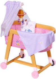 Zapf Creation ZAPF BABY BORN Postýlka s nebesy na kolečkách pro panenku miminko