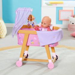 Zapf Creation ZAPF BABY BORN Postýlka s nebesy na kolečkách pro panenku miminko