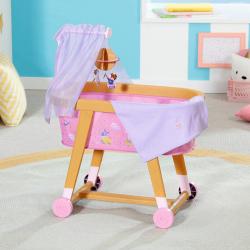 Zapf Creation ZAPF BABY BORN Postýlka s nebesy na kolečkách pro panenku miminko