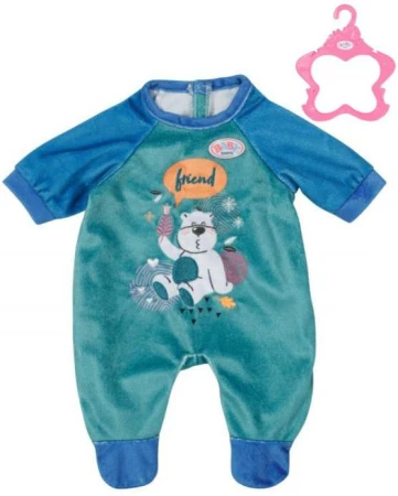 Zapf Creation ZAPF BABY BORN Sametové dupačky modré 43cm pro panenku miminko