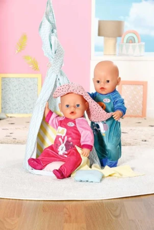 Zapf Creation ZAPF BABY BORN Sametové dupačky růžové 43cm pro panenku miminko