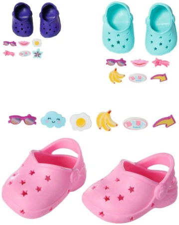 Zapf Creation ZAPF BABY BORN Sandálky gumové 1 pár pro panenku miminko 3 druhy Zapf Creation ZAPF BABY BORN Sandálky gumové 1 pár pro panenku miminko 3 druhy