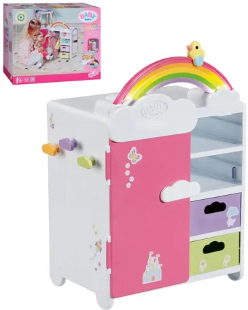 Zapf Creation ZAPF BABY BORN Skříň duhová pro panenku miminko na baterie Světlo Zvuk Zapf Creation ZAPF BABY BORN Skříň duhová pro panenku miminko na baterie Světlo Zvuk