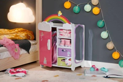 Zapf Creation ZAPF BABY BORN Skříň duhová pro panenku miminko na baterie Světlo Zvuk