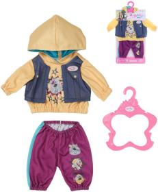 Zapf Creation ZAPF BABY BORN Tepláková souprava oblečení pro panenku miminko s věšákem