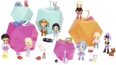 Zapf Creation ZAPF Panenka LIL SNAPS 1.serie v diamantu set s doplňky s překvapením