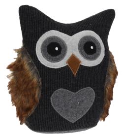 Zarážka dveřní SOVA 23x15cm, 1kg, polyester/závaží, mix dekorů