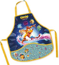 Zástěra dětská Crash Bandicoot 50x55cm na výtvarnou výchovu Zástěra dětská Crash Bandicoot 50x55cm na výtvarnou výchovu