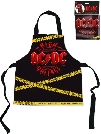 Zástěra kuchyňská AC/DC univerzální velikost pro dospělé