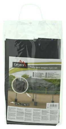 Cattara Závaží pro párty stan černé 4 ks