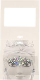 Zdobení na obličej diamantové nalepovací kamínky ledová princezna 2 druhy