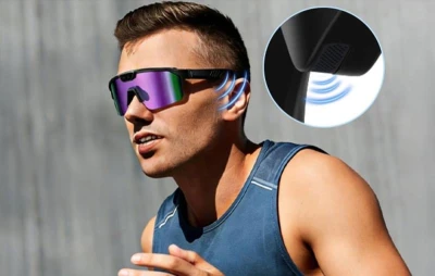Zeblaze Q01 AI modré sportovní sluneční brýle