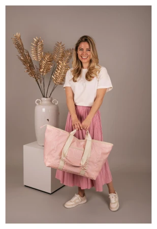 Zebra Trends Elise W00761 růžová plážová taška