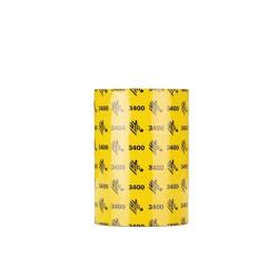 Zebra Wax/Resin Ribbon, 110mmx450m, 3400 High Performance, 25mm core,