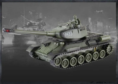 Zegan RC tank Russian T-34 1:28 2.4GHz RTR
