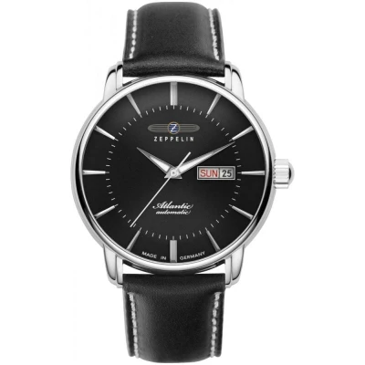 Zeppelin Atlantic Automatic 8466-2 černé pánské analogové hodinky
