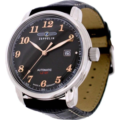 Zeppelin LZ127 7656-2 černé pánské automatické hodinky