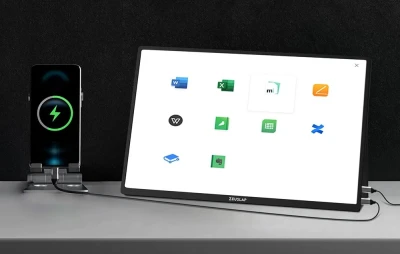 Zeuslap P16 Plus černý 16palcový přenosný monitor