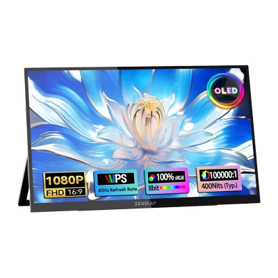 ZEUSLAP OL133ED černý 13,3" přenosný dotykový monitor