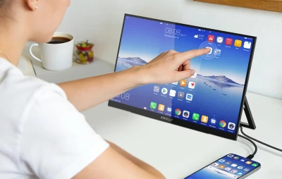 ZEUSLAP OL133ED černý 13,3" přenosný dotykový monitor