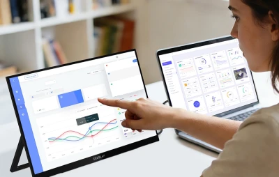 ZEUSLAP OL133ED černý 13,3" přenosný dotykový monitor
