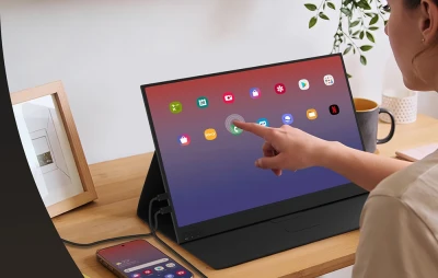 ZEUSLAP P15AT černý 15,6" dotykový přenosný monitor