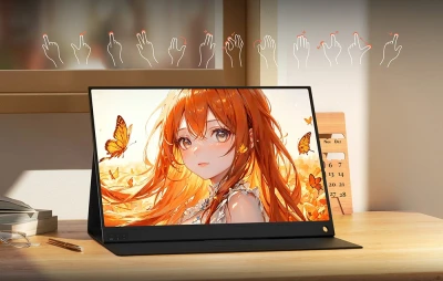 ZEUSLAP P15AT černý 15,6" dotykový přenosný monitor