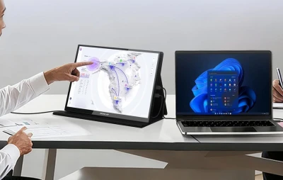 ZEUSLAP Z10T černý 10,5palcový dotykový přenosný monitor