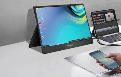 ZEUSLAP Z15ST černý 15,6" dotykový přenosný monitor