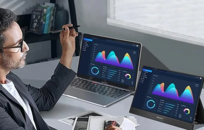 ZEUSLAP Z15ST černý 15,6" dotykový přenosný monitor