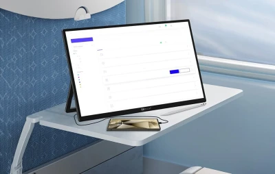 ZEUSLAP Z22P PRO černý 22palcový dotykový přenosný monitor