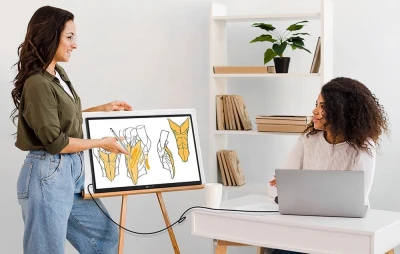 ZEUSLAP Z22P PRO černý 22palcový dotykový přenosný monitor
