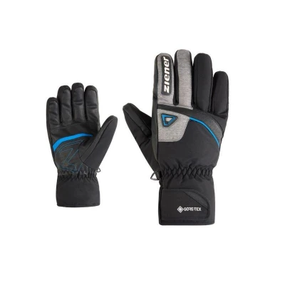 Ziener Galiso-Z GTX + Gore plus warm-111044-12798-Black/blue pánské lyžařské rukavice