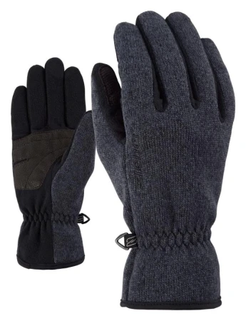 Ziener LIMAGIOS-802025-726-black melange dětské zimní rukavice