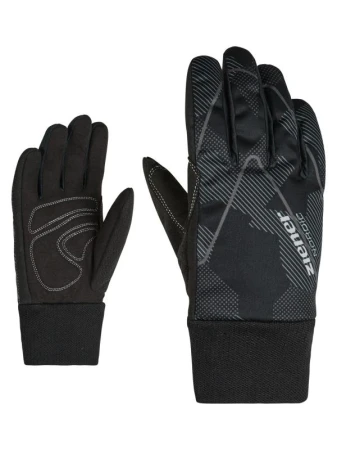 Ziener UNICO-808268-247-gray ink camo dětské zimní rukavice