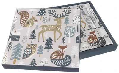 ZMILE COSMETICS Adventní kalendář kosmetický Puzzle Scandic Wildlife