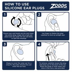 ZOGGS Ucpávky do uší EAR PLUGS, 4 ks