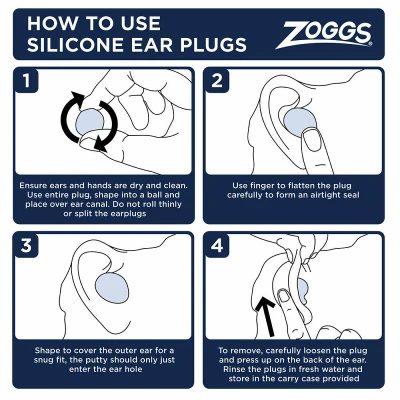 ZOGGS Ucpávky do uší EAR PLUGS, 4 ks