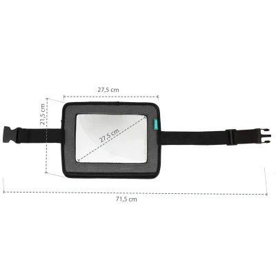 Zopa 2 v 1 šedé zpětné zrcátko a držák na tablet
