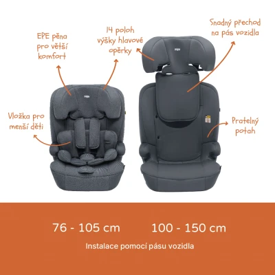 Zopa Autosedačka Alfa R129 Black