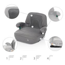 Zopa Autosedačka iBooster i-Size Silver Grey