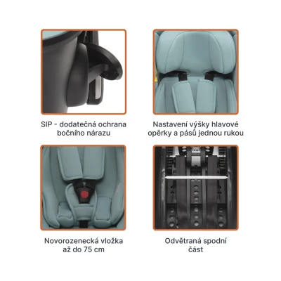 Zopa Autosedačka XM Plus i-Size bundle Toffee Brown