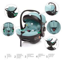 Zopa Autosedačka XM Plus i-Size Foggy Grey